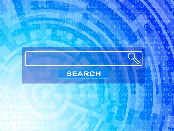 Search Bar Tech Background — Stock Vector