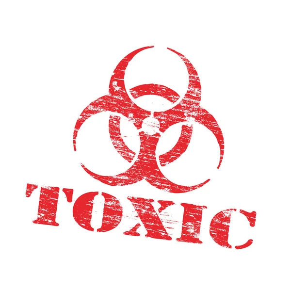 Sello tóxico de riesgo biológico — Vector de stock