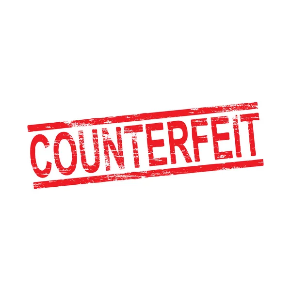 Counterfeit Rubber Stamp — Stock Vector