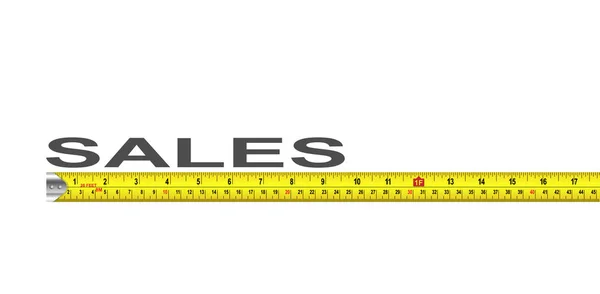 Vector de medición de ventas — Archivo Imágenes Vectoriales