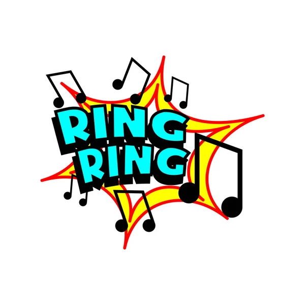 Cartoon Ring Tone — Stock Vector