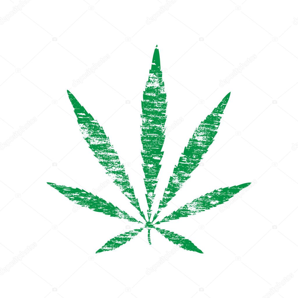 Cannabis Leaf Rubber Stamp