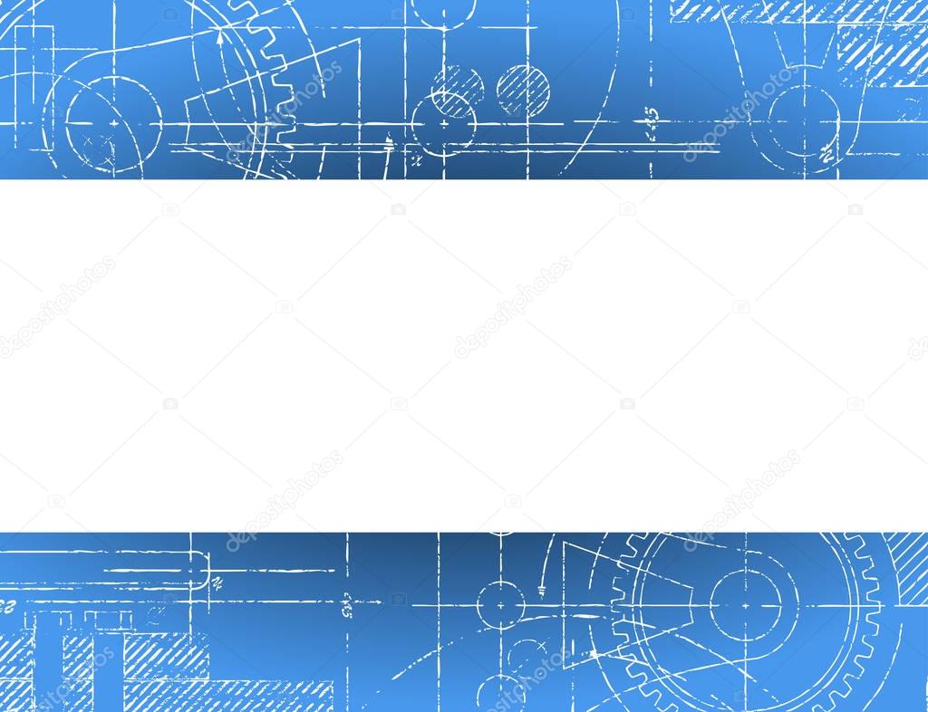 Blueprint Banner Vector