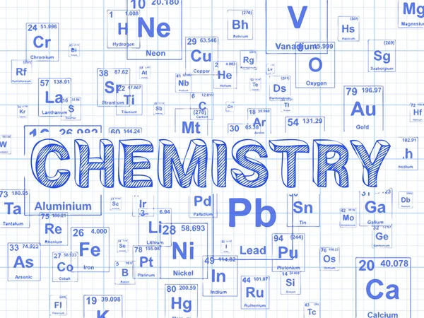 Chemie achtergrond grafiekpapier — Stockvector