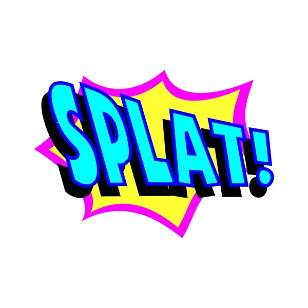 Γελοιογραφία Splat ήχο — Διανυσματικό Αρχείο