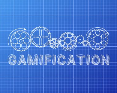 Gamification Blueprint vektör