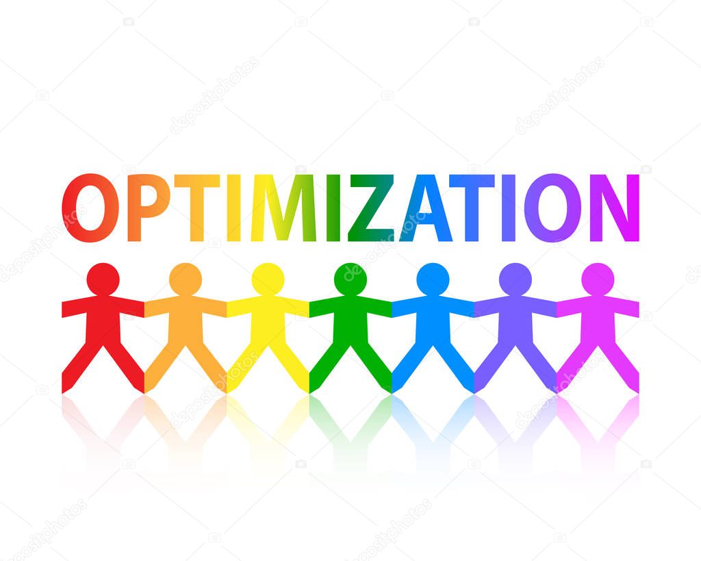 Optimization Paper People Rainbow