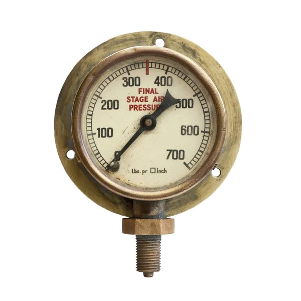 Vintage Pressure Gauge — Stock Photo, Image