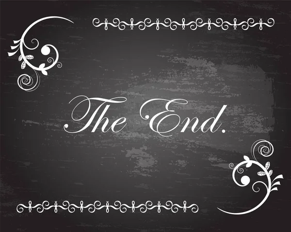 The End Title — Stock Vector