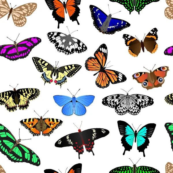 Butterfly Repeating Background — Stock Vector