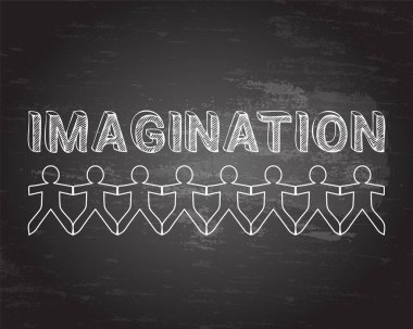 Hayal gücü insanlar yazı tahtası