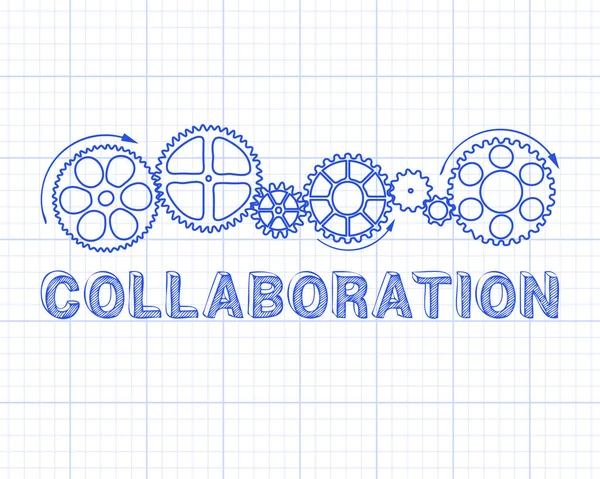 Collaboration Graph Paper — Stock Vector