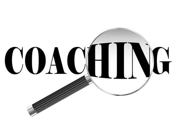 Coaching Magnifying Glass — Stock Vector