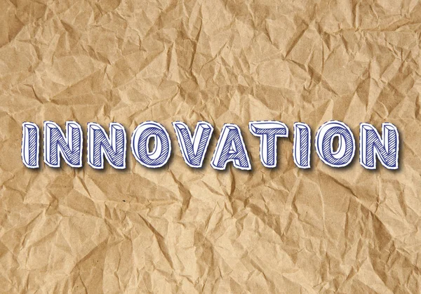 Innovation skrynkligt papper — Stockfoto