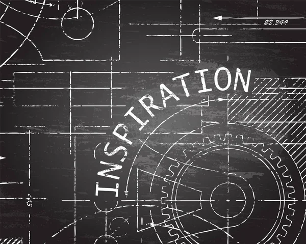 Inspiratie Blackboard Machine — Stockvector