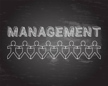 Yönetim insanlar yazı tahtası