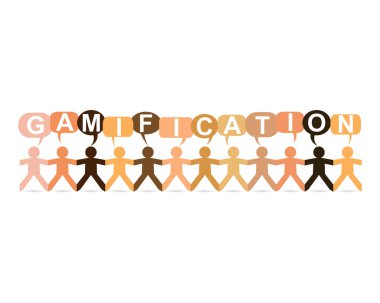 Gamification kağıt insanlar konuşma