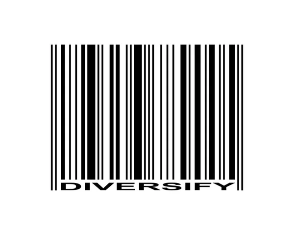Diversify Barcode — Stock Vector