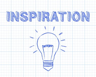 İlham ampul grafik kağıdı