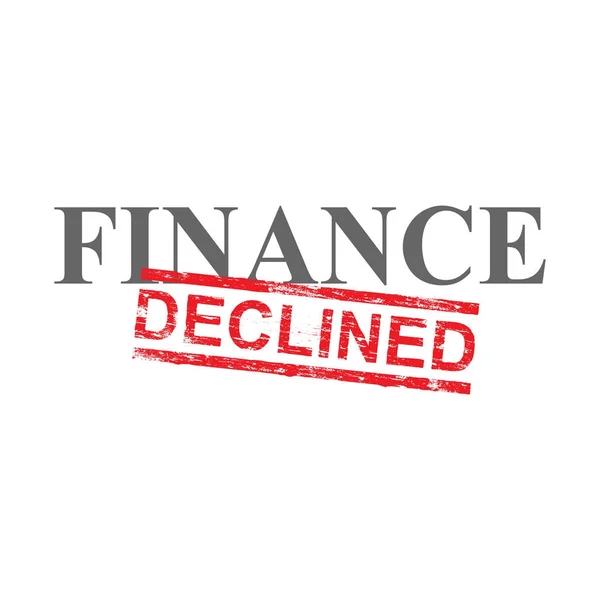 Financiën afgewezen Word stempel — Stockvector