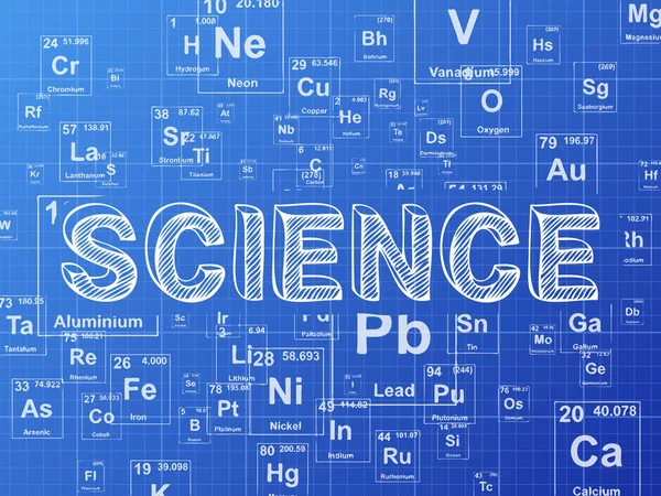 Wetenschap Element blauwdruk achtergrond — Stockvector