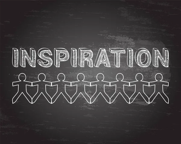 Inspiration People Blackboard — Stock Vector