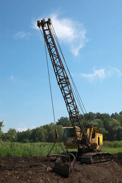 Peat extraction site — Stock Photo, Image