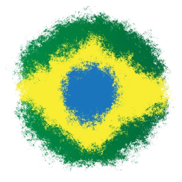 Brezilya Ulusal Bayrağı — Stok fotoğraf