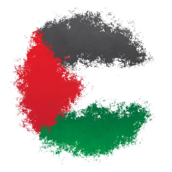 Государственный флаг Палестины — стоковое фото