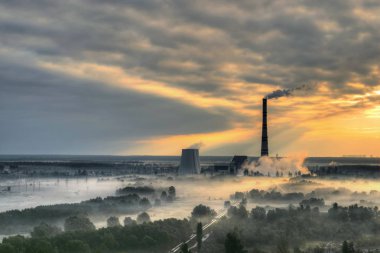 Motor üzerinde gündoğumu