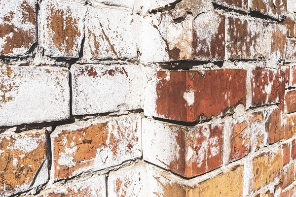 Brick wall and corner texture background