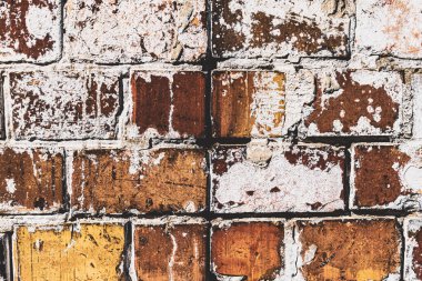 Grunge renkleriyle tuğla duvar dokusu arka planı