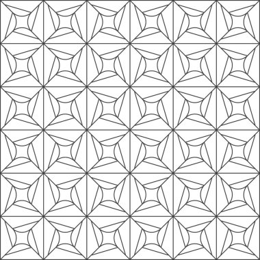 Siyah ve beyaz yaprak geometrik desen