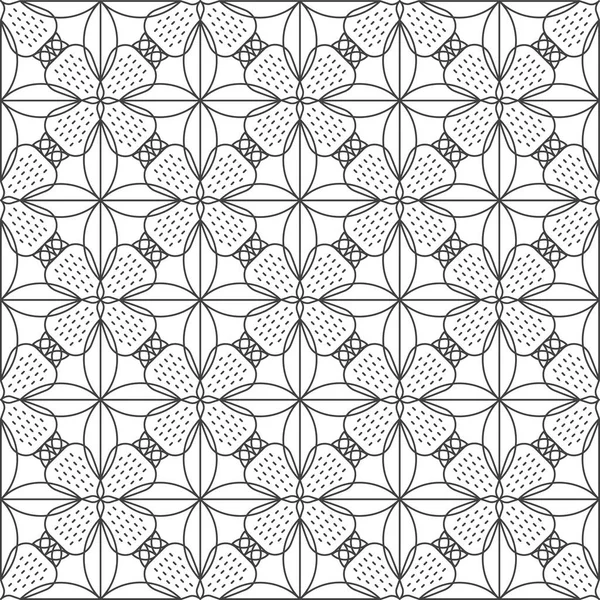 Overlapping lines black and white strawberry pattern