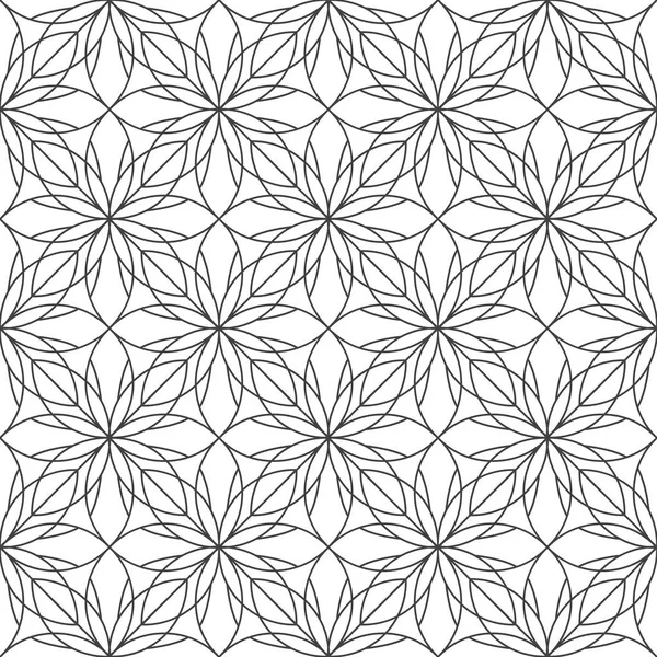 Siyah ve beyaz çizgiler modüler çiçek desenli örtüşen