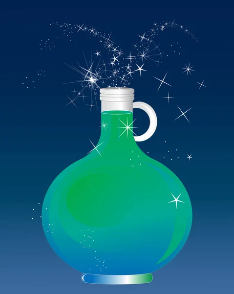 Magic potion with sparkles Stock Vector