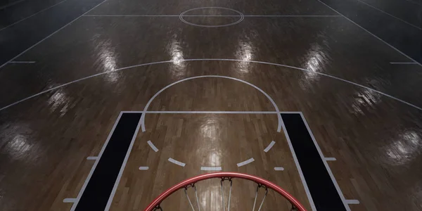 Arena de basquete em 3D — Fotografia de Stock