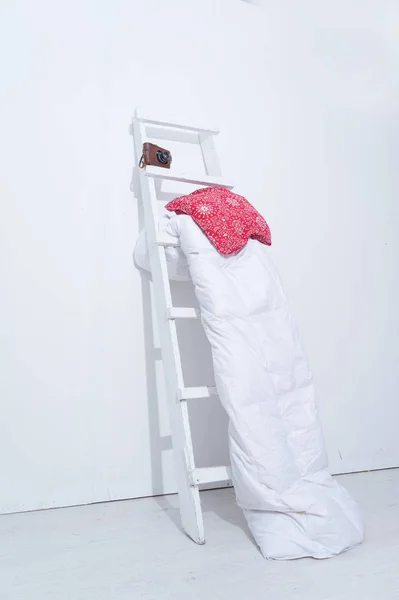 Handmade Pillow Blanket Chair — Stock Photo, Image