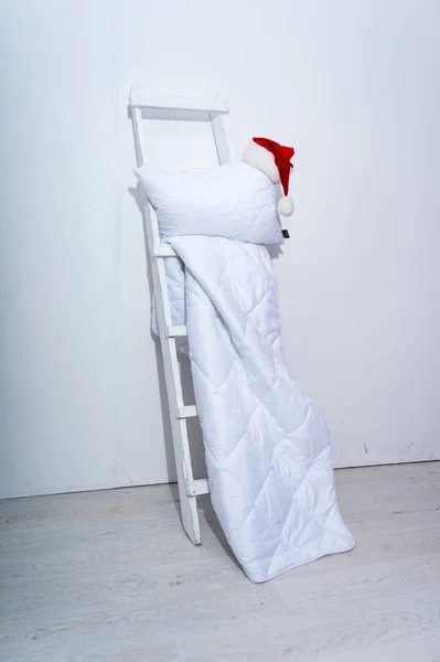Подушка Ручной Работы Одеяло Стуле — стоковое фото