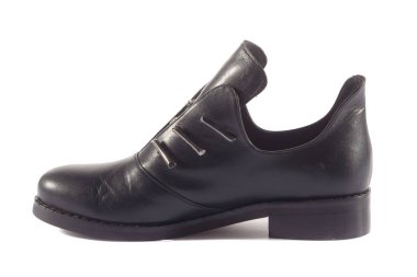 Beyaz arka planda kadın ayakkabıları