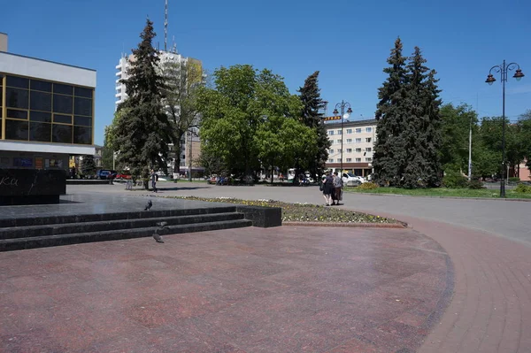 Hermosa Vista Lutsk Cityscape — Foto de Stock