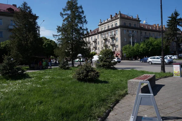 Hermosa Vista Lutsk Cityscape — Foto de Stock