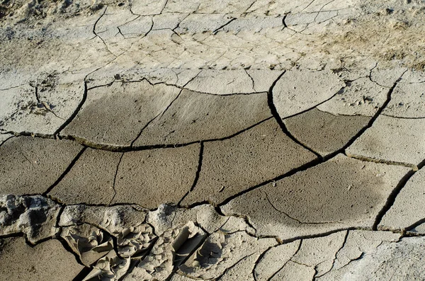 Cracked Ground Dry Sand — Stockfoto