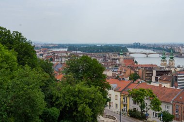 Budapeşte 'deki güzel mimari manzarası, hungary