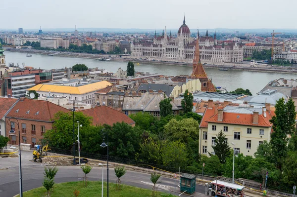 Blick Auf Das Ungarische Parlament Budapest Ungarn — Stockfoto