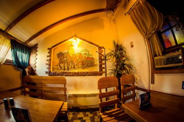 Dekoratif Kafe 'nin iç manzarası