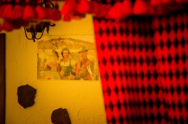 Dekoratif Kafe 'nin iç manzarası