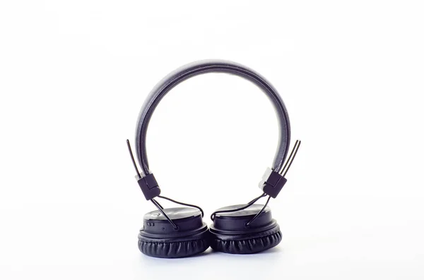 Wireless bluetooth headphone or earphone isolated on white background. — Stock Photo, Image