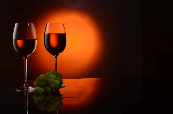 Glass of wine studio shooting — 스톡 사진