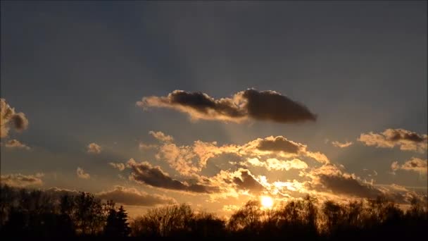 Zeitraffer Aufnahmen Der Schönen Wolkenlandschaft — Stockvideo